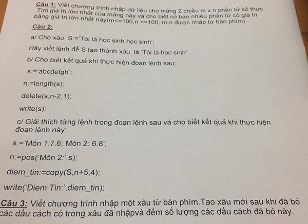 Viết chương trình nhập một xâu từ bàn phím Tạo xâu mới sau khi đã bỏ