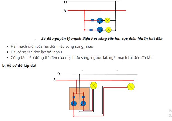 Thế Nào Là Sơ Đồ Nguyên Lý Và Sơ Đồ Lắp Đặt? Phân Biệt Khác Nhau? Thế Nào Là  Mạng Điện Lắp Đặt Kiểu Ngầm Và Kiểu Nổi? So Sánh Ưu Nhược