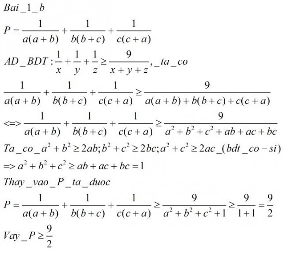 Cho A, B, C > 0 Và Ab + Bc + Ca = 1. Chứng Minh Rằng: S = A/√(1 + A^2 ...