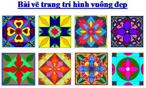 Hãy tìm một số ảnh trang trí hình vuông có đường diềm - Mỹ thuật ...