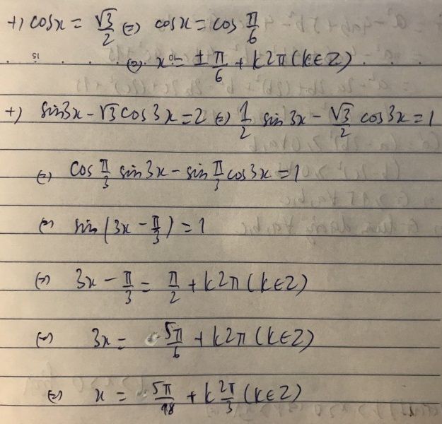 Giải Phương Trinh Cosx Căn3 2 Toan Học Lớp 11 Bai Tập Toan Học Lớp 11 Giải Bai Tập Toan Học Lớp 11 Lazi Vn Cộng đồng Tri Thức Giao Dục