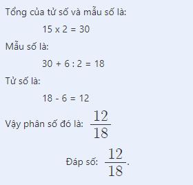 Tìm Một Phân Số, Biết Rằng Phân Số Đó Có Trung Bình Cộng Của Mẫu Số Và Tử Số  Là 15, Mẫu Số Lớn Hơn Tử Số Là 6 - Toán Học