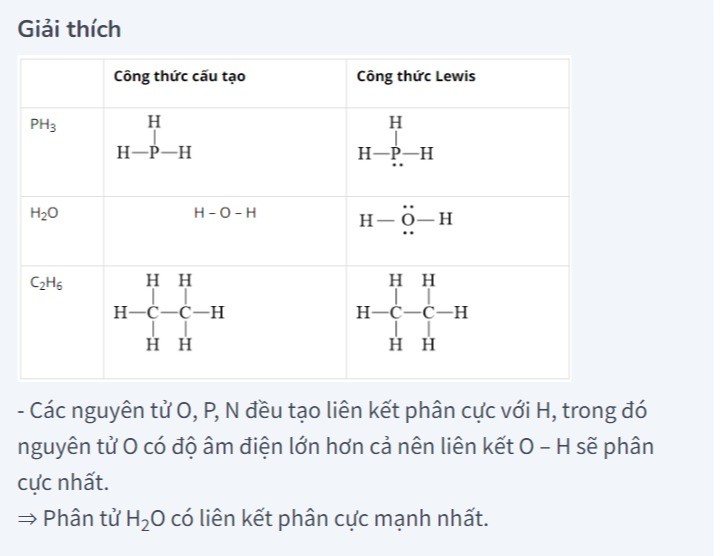 Công thức cấu tạo nào sau đây là công thức Lewis - Hóa học Lớp 10 - Bài ...