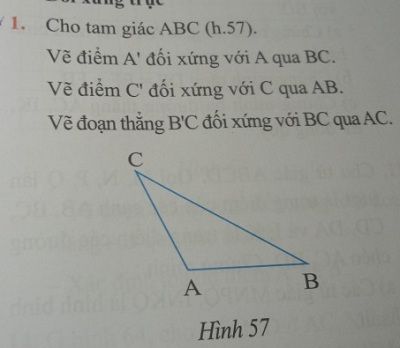 Vẽ Điểm A' Đối Xứng Với A Qua Bc - Toán Học Lớp 8 - Bài Tập Toán Học Lớp 8  - Giải Bài Tập Toán Học Lớp 8 | Lazi.Vn -