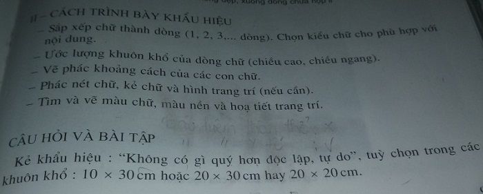 Cách Trình Bày Khẩu Hiệu - Mỹ Thuật Lớp 8 - Bài Tập Mỹ Thuật Lớp 8 - Giải  Bài Tập Mỹ Thuật Lớp 8 | Lazi.Vn - Cộng Đồng Tri Thức & Giáo Dục