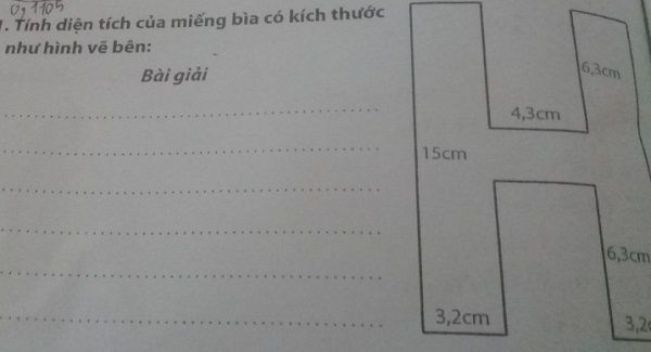 Tính diện tích miếng bìa có thể là một bài toán khó đối với nhiều người, nhưng sẽ được giải quyết dễ dàng với hình ảnh liên quan. Hãy theo dõi để biết thêm chi tiết.