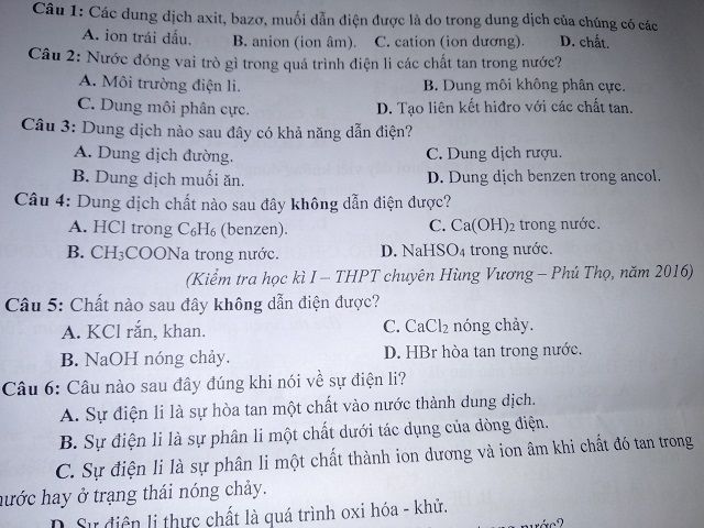 Các Dung Dịch Axit Bazơ Muối Dẫn Điện Được: Khái Niệm và Ứng Dụng Thực Tiễn