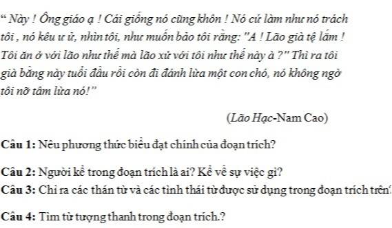 Phương thức Biểu Đạt của Văn Bản Lão Hạc - Khám Phá Sâu Sắc