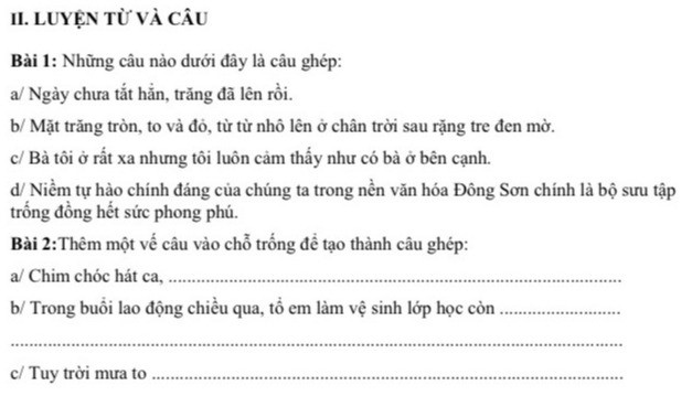 Câu nào dưới đây là câu ghép? - Hướng dẫn chi tiết và ví dụ minh họa