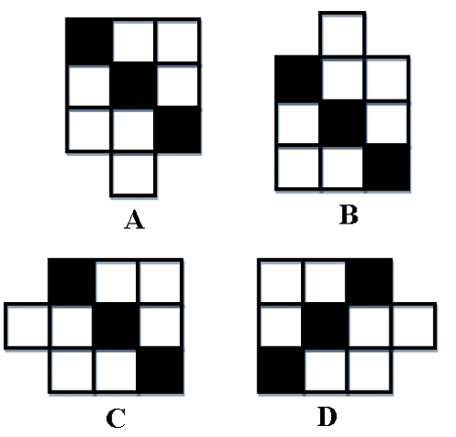 Hình nào khác các hình còn lại A, B, C, D?