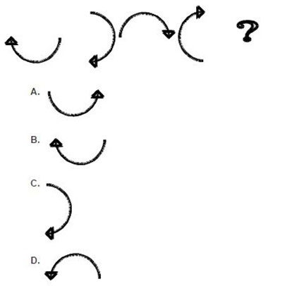 Chọn mũi tên theo hướng phù hợp nhất?