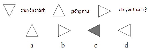 Hình chuyển thành giống như hình chuyển thành?