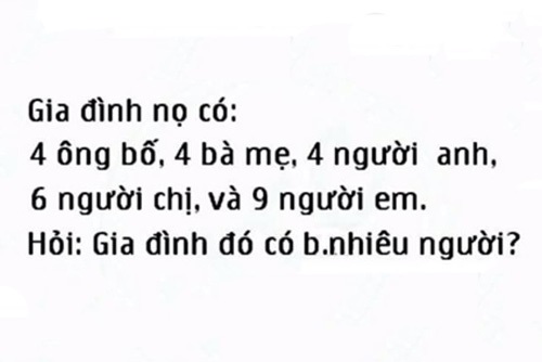 Gia đình có bao nhiêu người?