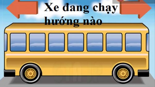 Chiếc xe đang chạy hướng nào?