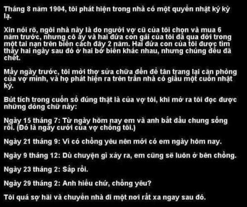 Các bạn có biết lý do tại sao người chồng bỏ căn nhà này không?