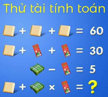 Tìm các giá trị và kết quả của phép tính