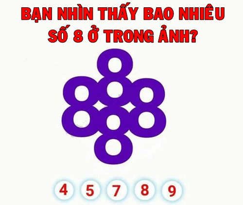 Có bao nhiêu số 8 trong hình ảnh này?