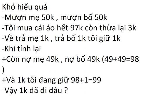 Bài Toán Mượn 100k: Lời Giải Thích Thú Hút Người Đọc