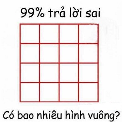 Có bao nhiêu hình vuông trong hình ảnh này?