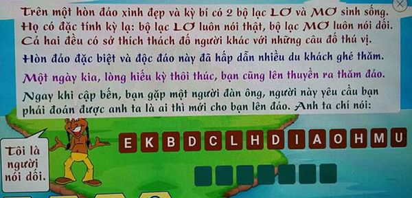 Trên một hòn đảo xinh đẹp và kỳ bí có 2 bộ lạc Lơ và Mơ sinh sống