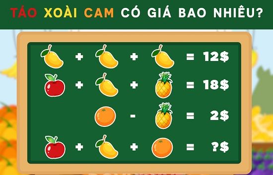 Giá của mỗi loại quả là bao nhiêu?