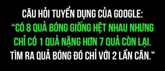 Tìm ra quả bóng nặng hơn chỉ với hai lần cân?