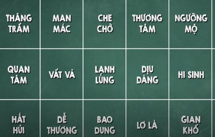 Động từ chỉ về thể hiện hành động yêu thương của người mẹ dành cho con?