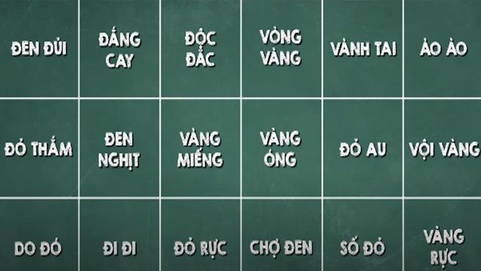 Tính từ chỉ về màu sắc thường dùng trong ngày Tết cổ truyền?