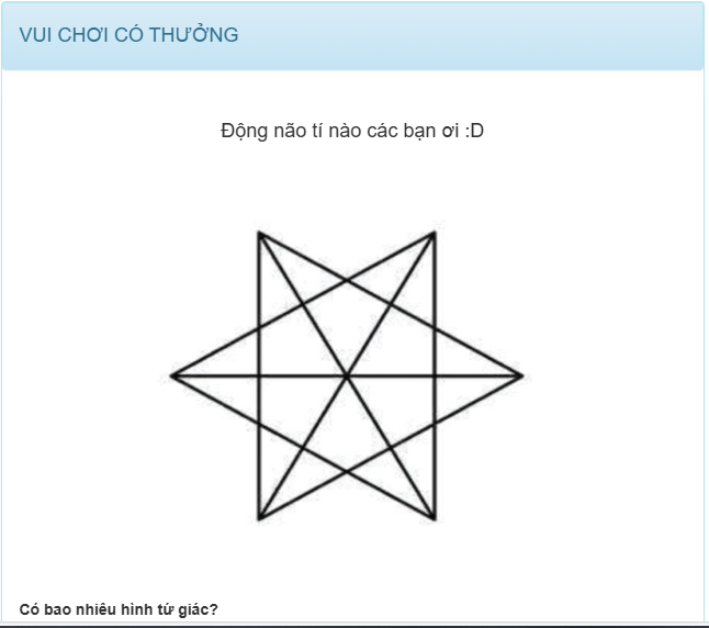 Có bao nhiêu hình tứ giác?
