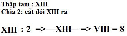 Chứng minh 13/2 = 8?