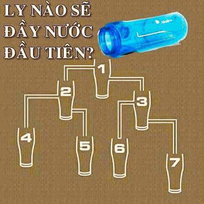 Ly nào sẽ đầy nước đầu tiên?