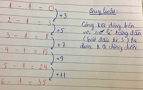 Nếu 1 - 1 = 0, 2 - 1 = 3, 3 - 1 = 8, thì 4 - 1 = ?, 5 - 1 = ?