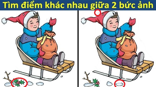 Tìm điểm khác nhau giữa hai bức ảnh