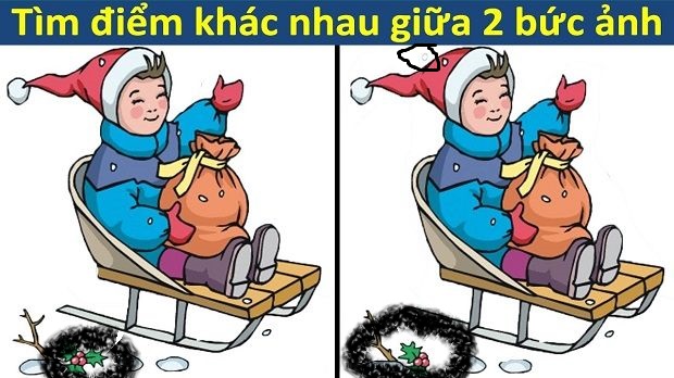 Tìm điểm khác nhau giữa hai bức ảnh