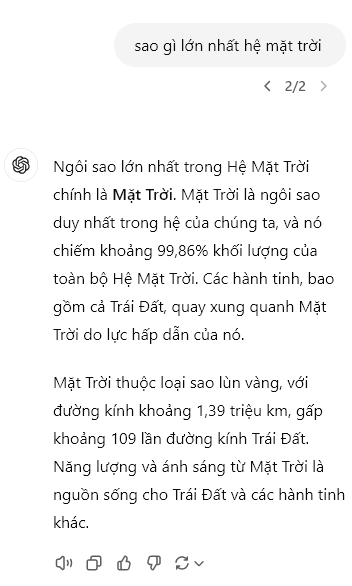 Sao gì lớn nhất hệ mặt trời?