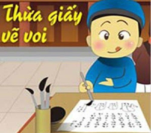 Thừa giấy vẽ voi,Đọc truyện Thừa giấy vẽ voi,Truyện dân gian Thừa giấy vẽ voi,Truyện dân gian,truyện dân gian xưa,truyện giai thoại xưa,truyện dân gian chọn lọc,truyện giai thoại chọn lọc