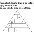 Số nào sẽ nằm ở vị trí dấu hỏi hình thứ 3?