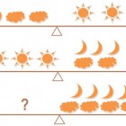 Hình bên trái còn thiếu hình nào trong số các hình sau A, B, C, D, E, F?