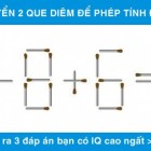 Di chuyển 2 que diêm để phép tính 8 - 6 + 5 = 0 có kết quả đúng?