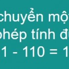 Di chuyển 2 que diêm để phép tính 6 - 4 + 3 = 8 có kết quả đúng