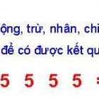 Tìm ra giá trị mỗi khuôn mặt và cho biết kết quả của phép tính