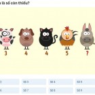 Táo + Táo + Táo = 30; Táo + 4 Chuối + 4 Chuối = 18; 4 Chuối - 2 Dừa = 2; Dừa + Táo + 3 Chuối = ?