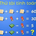 Tìm giá trị cho mỗi loại bánh và kết quả của phép tính