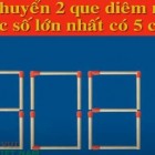 Hãy di chuyển 4 que diêm, để tạo thành 2 hình tam giác kích cỡ bằng nhau và không thừa hình tam giác nào