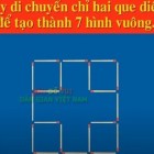 Hãy di chuyển ba que diêm để tạo 4 hình tam giác đều?