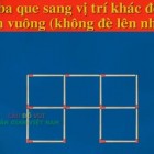 Hãy dùng 5 que diêm để tạo thành 5 hình tam giác?