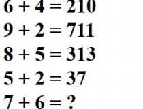 Nếu 6 + 4 = 210, 9 + 2 = 711, 8 + 5 = 313, 5 + 2 = 37, Vậy 7 + 6 = ?,đố vui IQ,đố vui iq có đáp án,đố vui hình ảnh