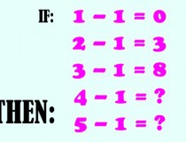 Nếu 1 - 1 = 0, 2 - 1 = 3, 3 - 1 = 8, thì 4 - 1 = ?, 5 - 1 = ?,đố vui IQ,đố vui iq có đáp án,đố vui hình ảnh