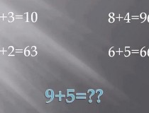 Nếu 2 + 3 = 10, 8 + 4 = 96, 7 + 2 = 63, 6 + 5 = 66, thì 9 + 5 = ?,đố vui IQ,đố vui iq có đáp án,đố vui hình ảnh