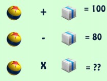 Bóng + Hộp = 100, Bóng - Hộp = 80, Bóng x Hộp = Bao nhiêu?,đố vui IQ,đố vui iq có đáp án,đố vui hình ảnh